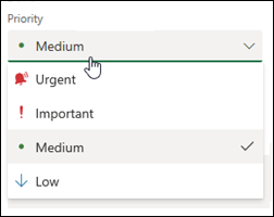 Priority options