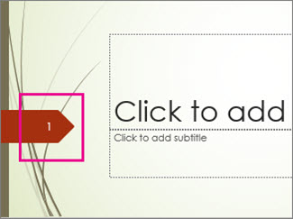 Wisp Theme with slide number