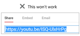If your embed code begins with http, your video wont be embedded successfully.