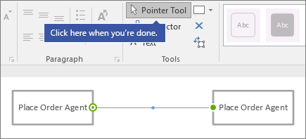 Click here when youre done pointing to Pointer Tool command