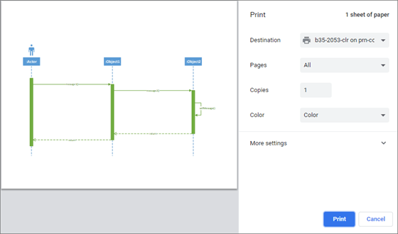 The appearance of Print window varies slightly, depending on which web browser youre using.