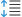 Line and paragraph spacing button icon.