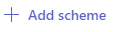 Screenshot of add scheme option.