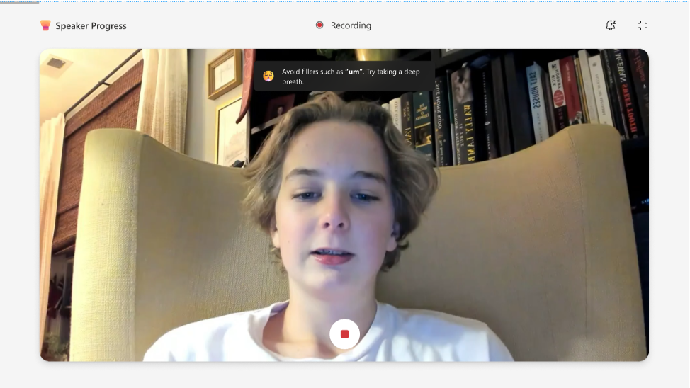 Screenshot of recording.