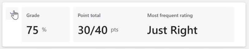 Screenshot of grade.
