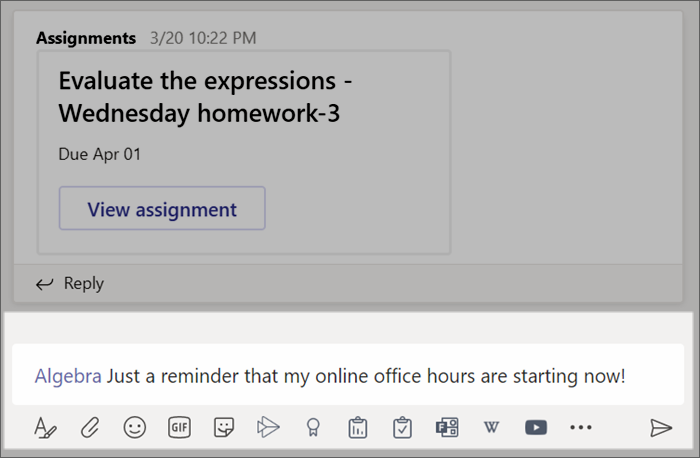 Screenshot that shows a post typed in the compose box.