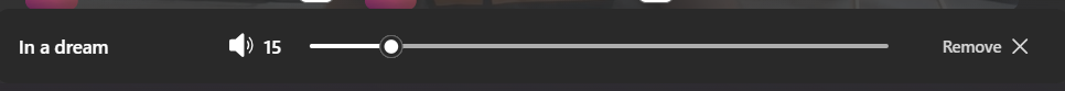 Screenshot of volume.
