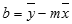 Formula for the y-intercept of a regression line