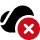 Red circle with white cross