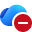 OneDrive cloud icon with a red no entry style circle