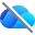OneDrive cloud icon with a line through it.
