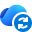 OneDrive cloud with sync arrows icon