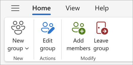 In Outlook, when youre viewing your Microsoft 365 Group, select Edit group from the ribbon.