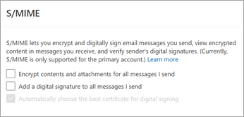 Encrypt contents and attachments