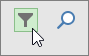 Screen shot of the filter button in task board view.