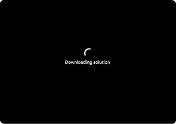 Quick machine recovery - fourth stage. The device downloads a remediation.