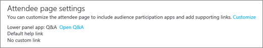 Get the link to the Q&A panel