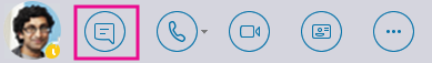 Quick IM button